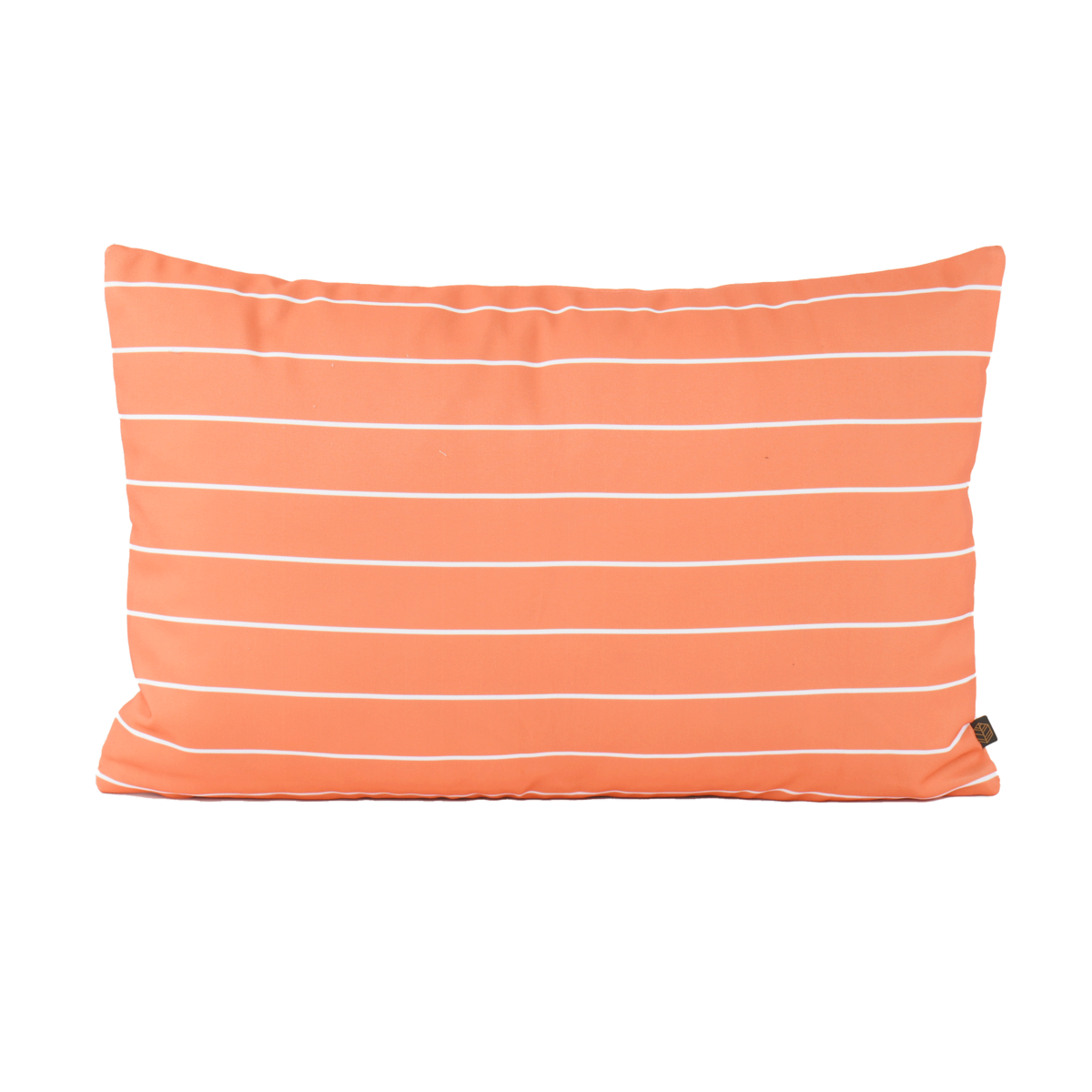 coussin rectangle exterieur petite rayure 40x60 cm palerme mandarine-harmony haomy