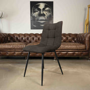 chaise-table-a-manger-tissu-pieds-noir-chocolat-home-beddings-and-curtains