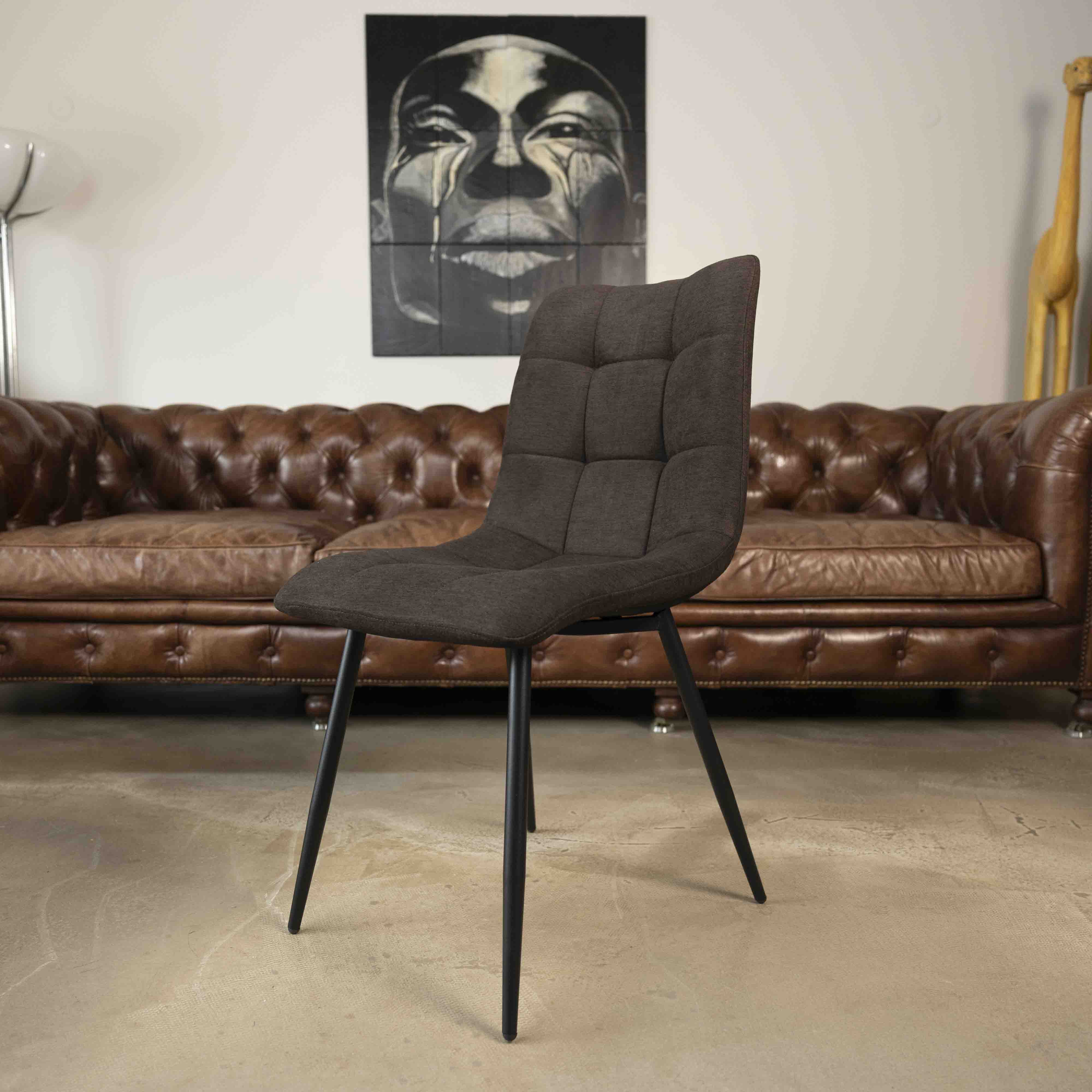 chaise-table-a-manger-tissu-pieds-noir-chocolat-home-beddings-and-curtains