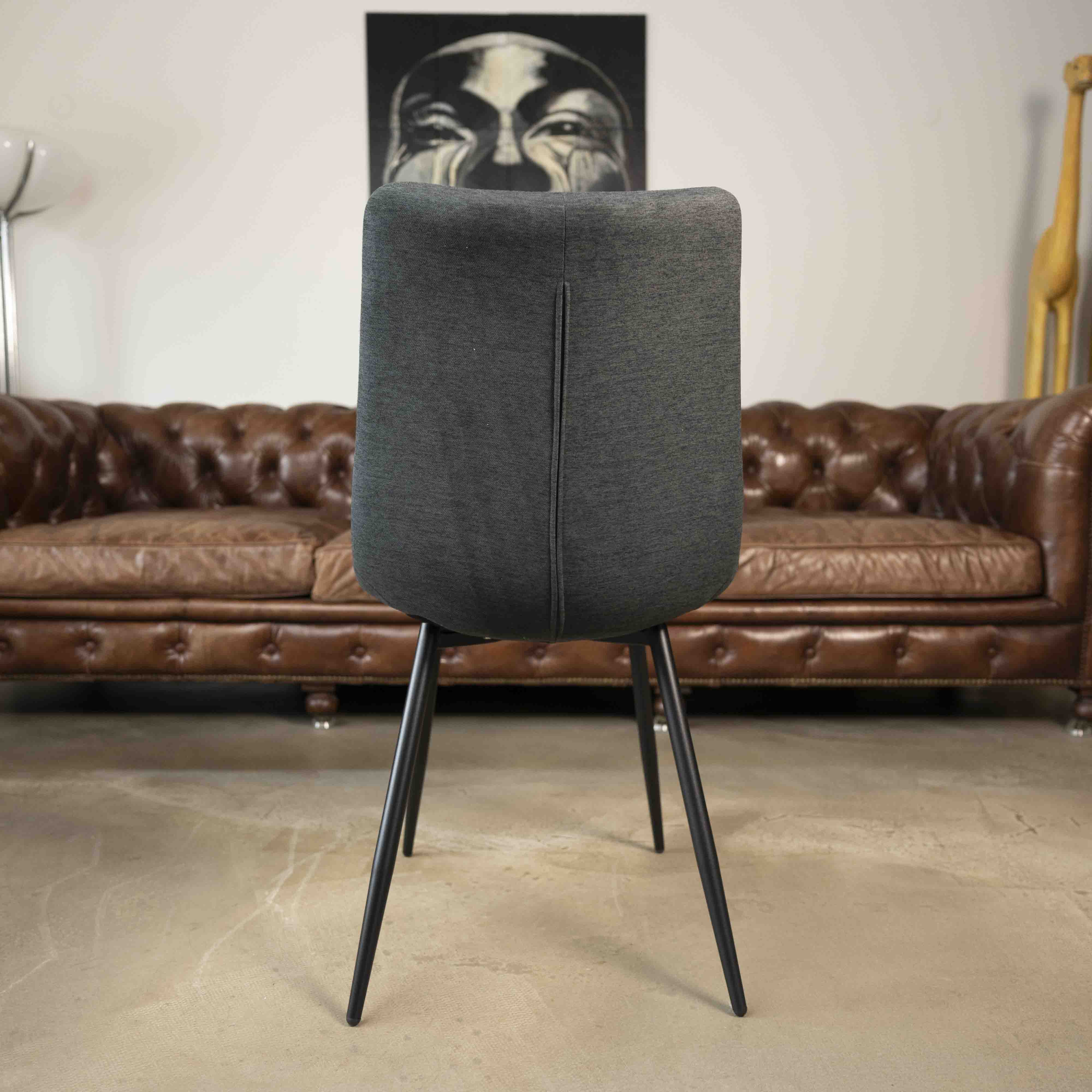 Chaise de salle à manger tissu matelassé Harvey - 10 couleurs - Home Beddings & Curtains