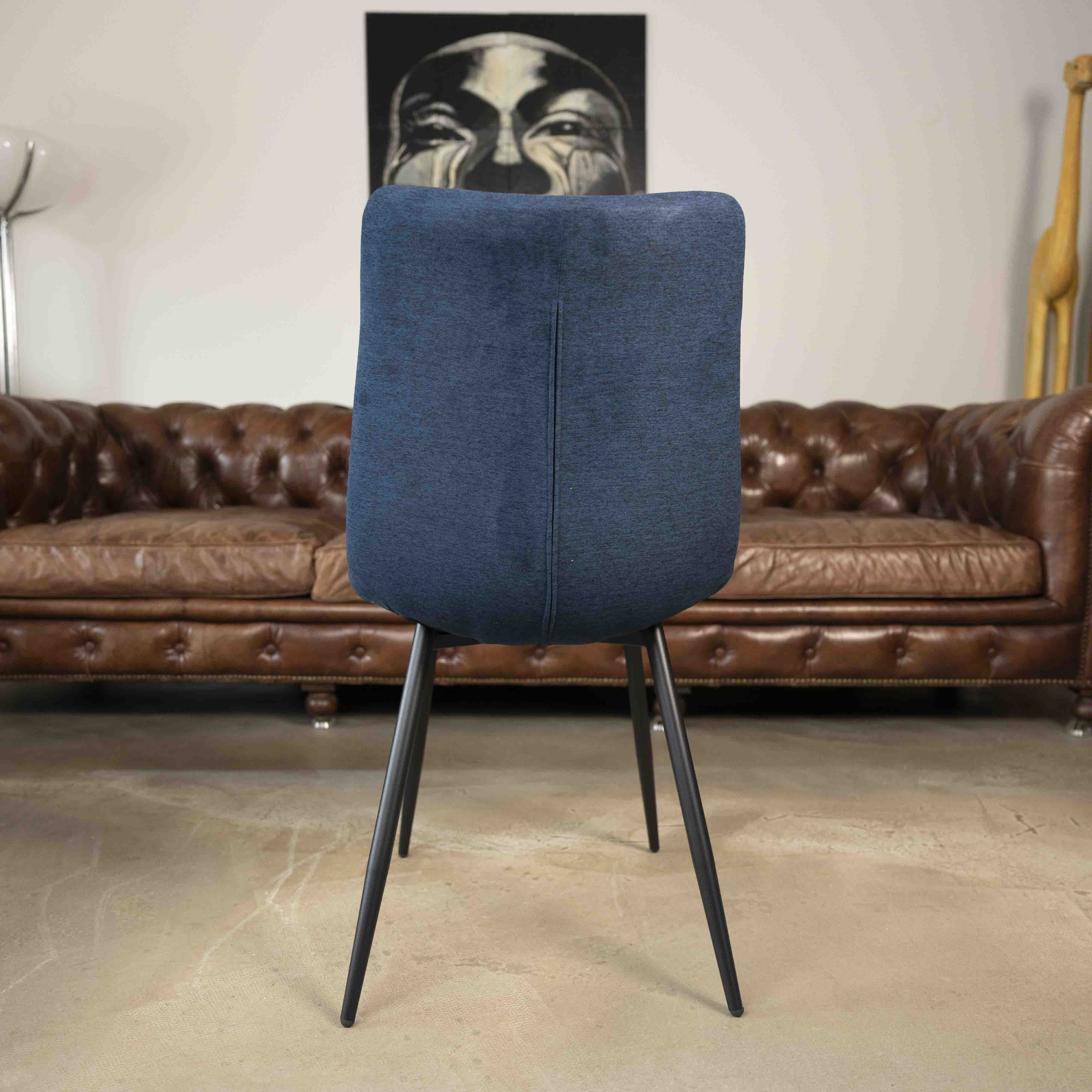 Chaise de salle à manger tissu matelassé Harvey - 10 couleurs - Home Beddings & Curtains