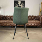 Chaise de salle à manger tissu matelassé Harvey - 10 couleurs - Home Beddings & Curtains