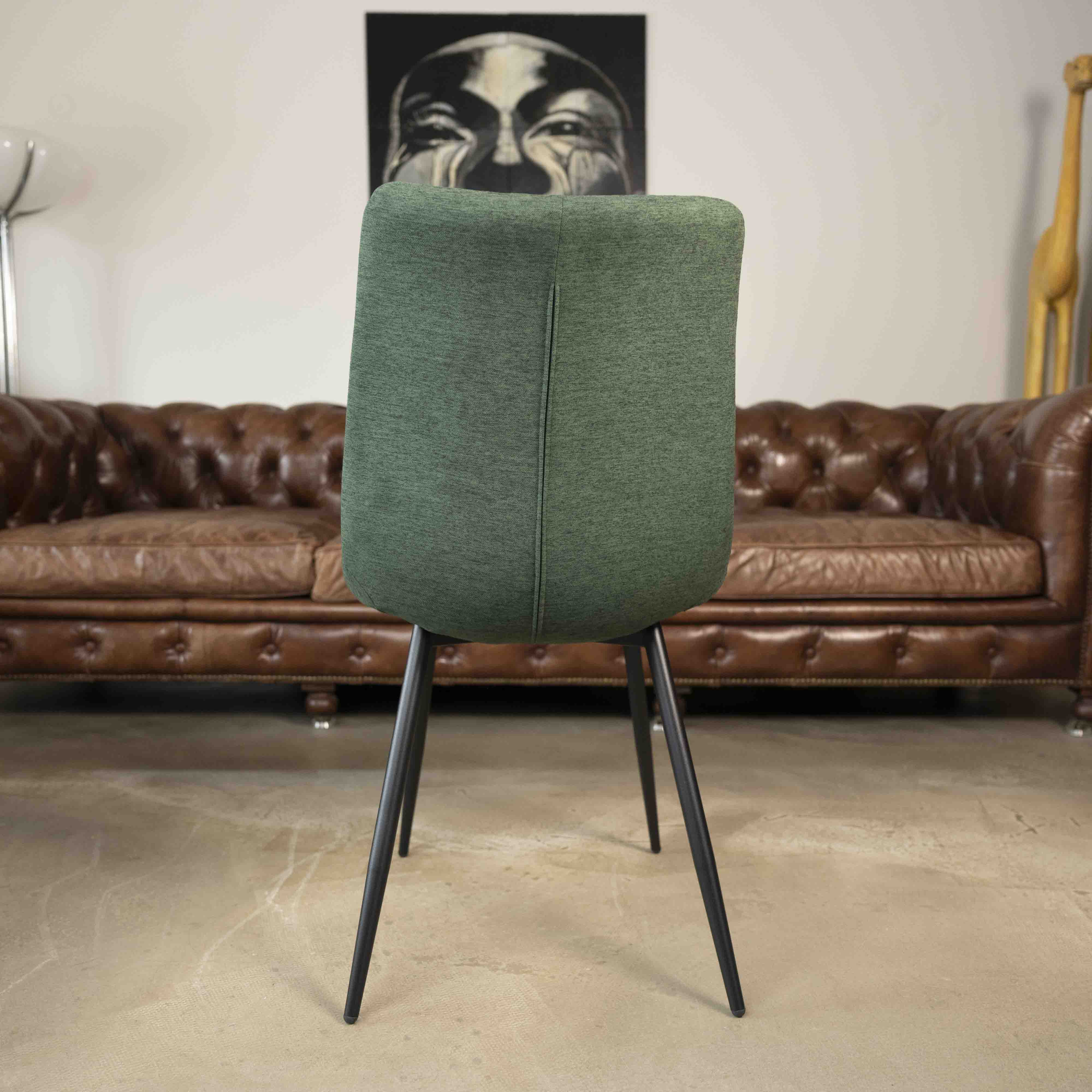 Chaise de salle à manger tissu matelassé Harvey - 10 couleurs - Home Beddings & Curtains