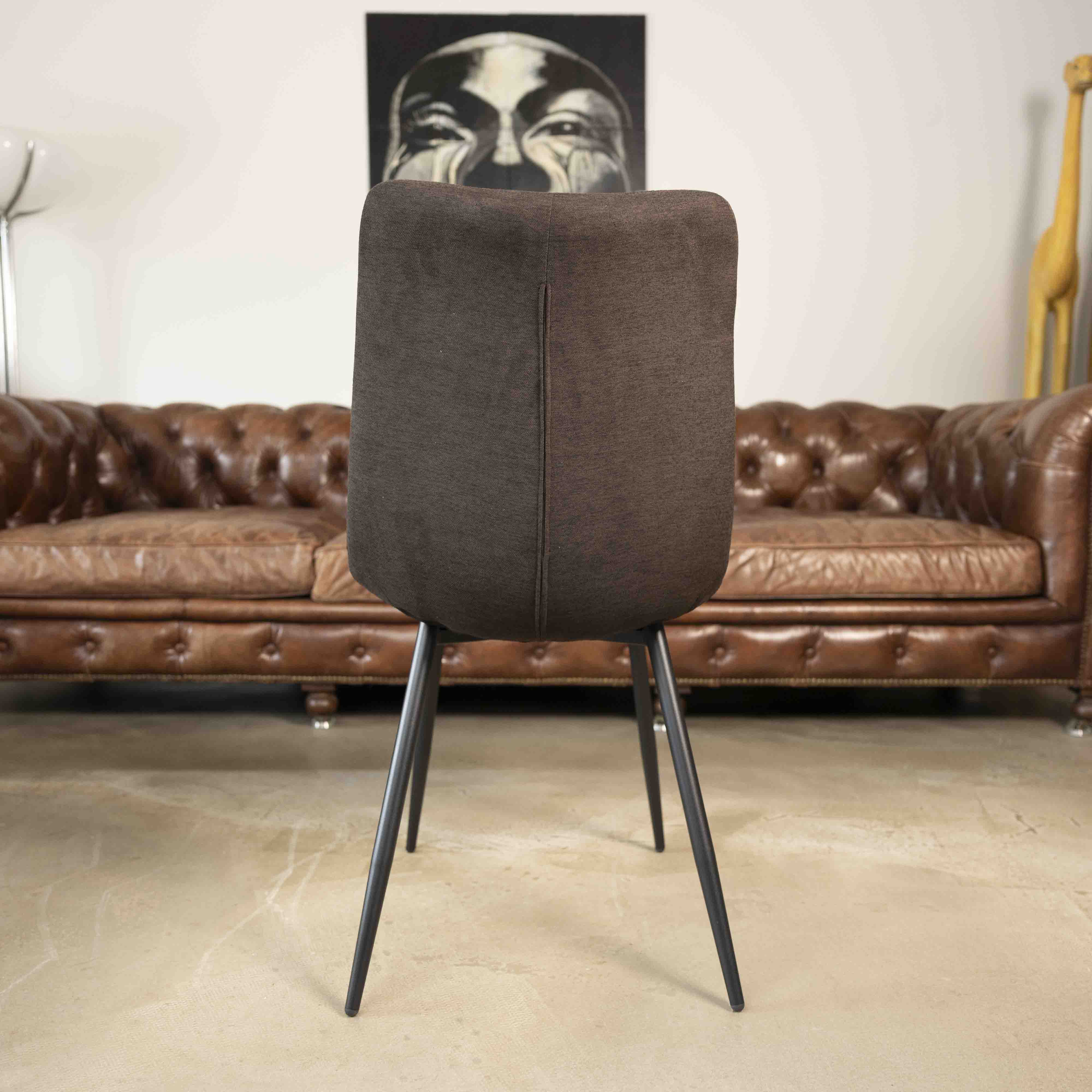 Chaise de salle à manger tissu matelassé Harvey - 10 couleurs - Home Beddings & Curtains