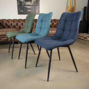 Chaise de salle à manger tissu matelassé Harvey - 10 couleurs - Home Beddings & Curtains