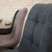 Chaise de salle à manger tissu matelassé Harvey - 10 couleurs - Home Beddings & Curtains