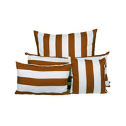 coussin carre exterieur rayure anti uv riviera 45x45 cm cuivre-harmony haomy