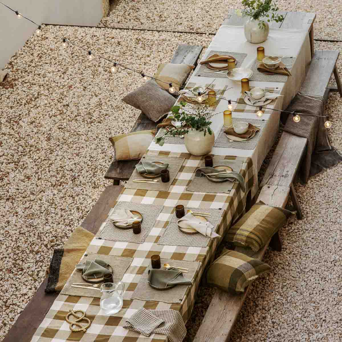 Nappe Palma Haomy en 100 % lin lavé – 2 coloris élégants