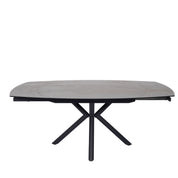 Table en céramique extensible rotative Conway Noir bronze - Home Beddings & Curtains