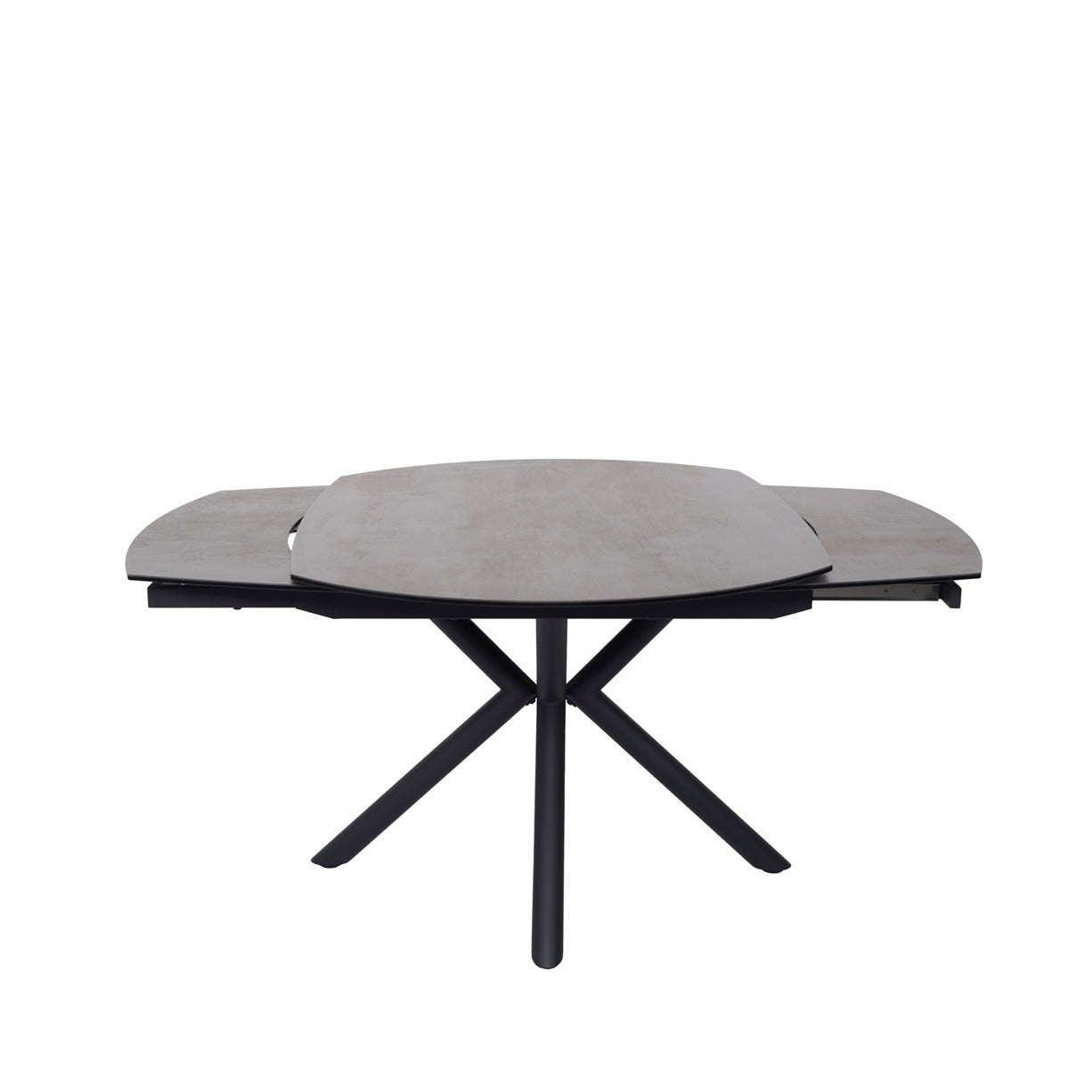 Table en céramique extensible rotative Conway Noir bronze - Home Beddings & Curtains