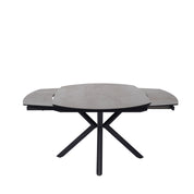 Table en céramique extensible rotative Conway Noir bronze - Home Beddings & Curtains