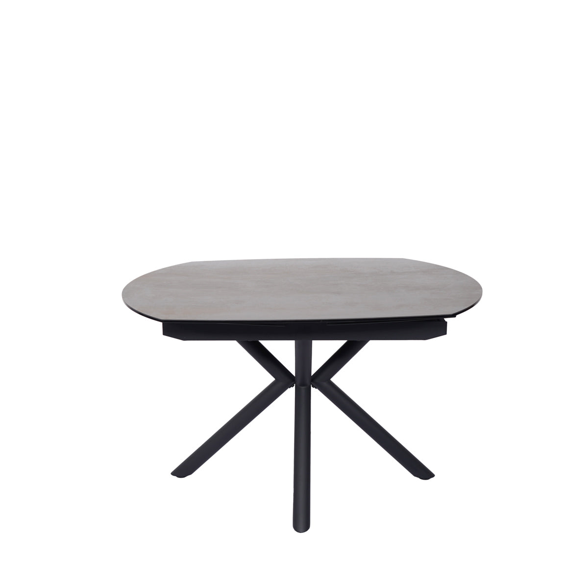 Table en céramique extensible rotative Conway Noir bronze - Home Beddings & Curtains