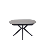 Table en céramique extensible rotative Conway Noir bronze - Home Beddings & Curtains