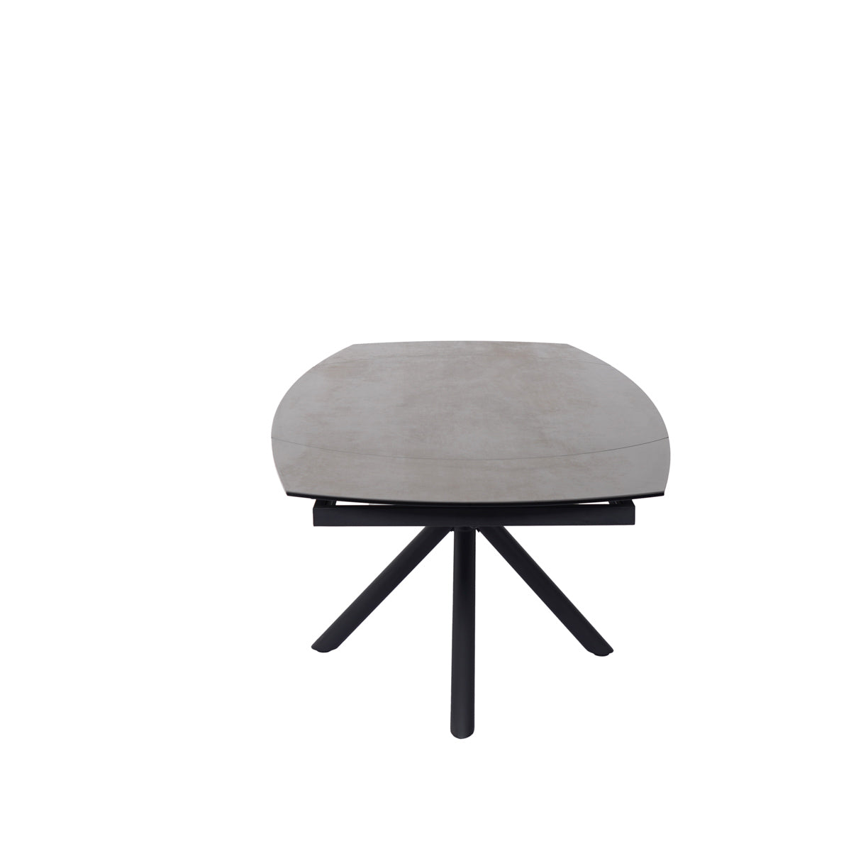 Table en céramique extensible rotative Conway Noir bronze - Home Beddings & Curtains