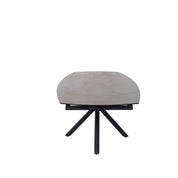 Table en céramique extensible rotative Conway Noir bronze - Home Beddings & Curtains