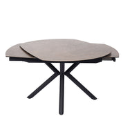 Table en céramique extensible rotative Conway Rouille gris - Home Beddings & Curtains