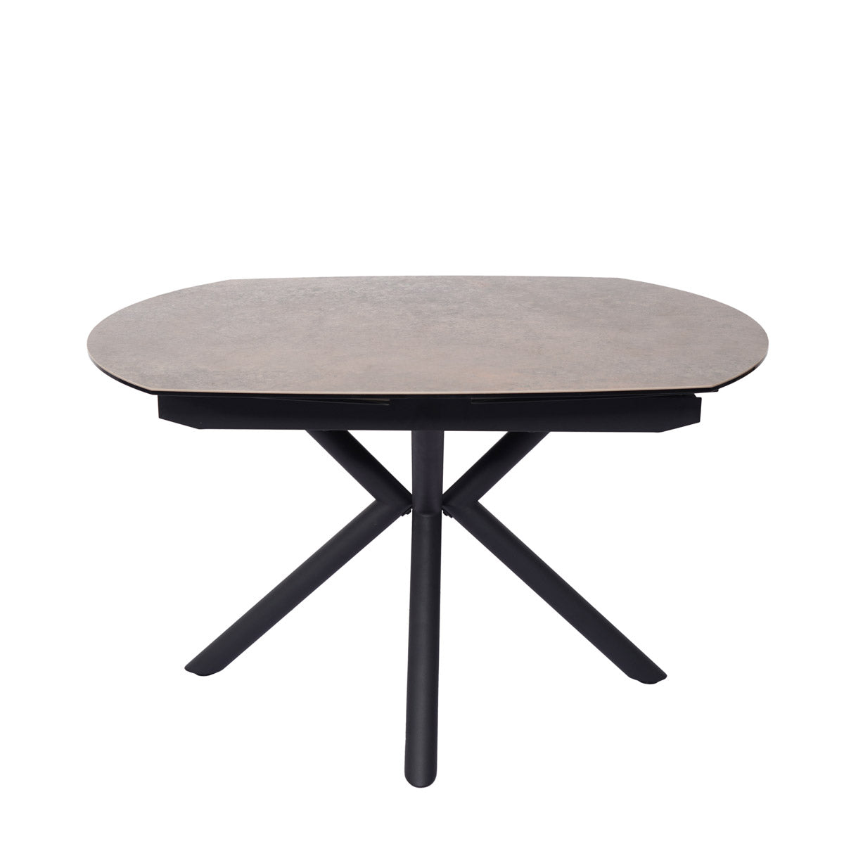 Table en céramique extensible rotative Conway Rouille gris - Home Beddings & Curtains