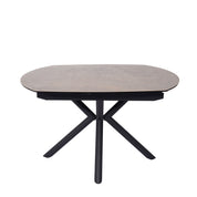 Table en céramique extensible rotative Conway Rouille gris - Home Beddings & Curtains