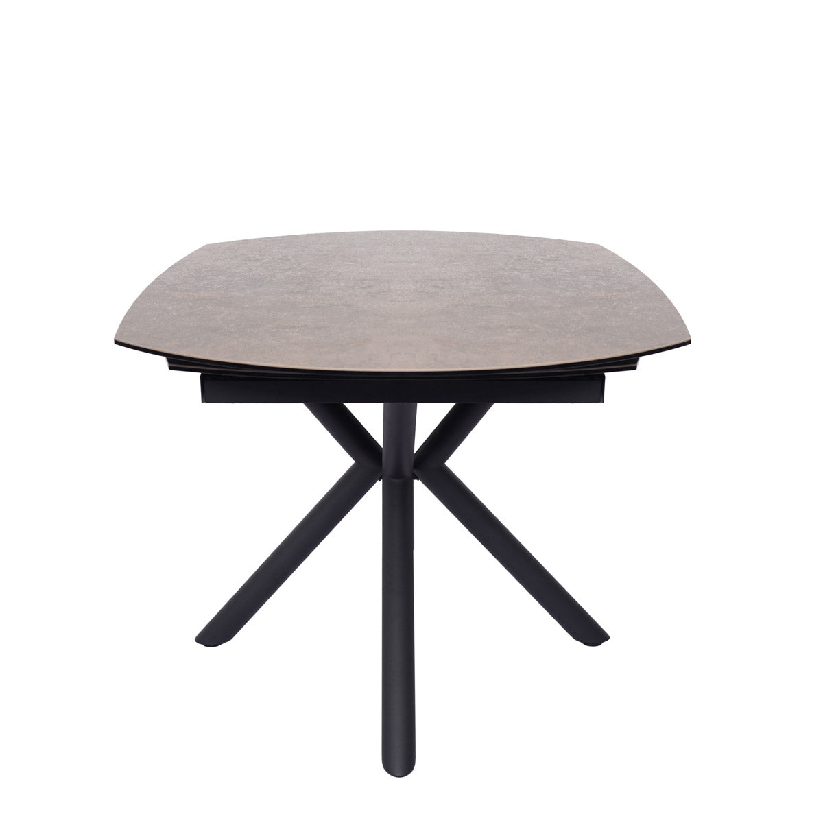 Table en céramique extensible rotative Conway Rouille gris - Home Beddings & Curtains