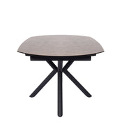Table en céramique extensible rotative Conway Rouille gris - Home Beddings & Curtains