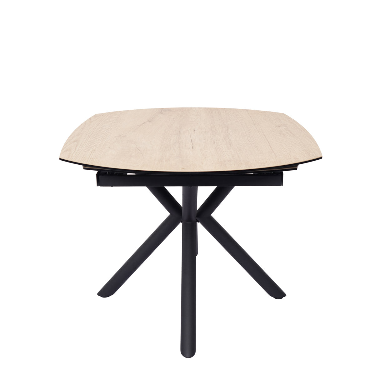 Table en céramique extensible rotative Conway Chêne clair - Home Beddings & Curtains