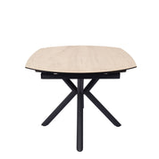 Table en céramique extensible rotative Conway Chêne clair - Home Beddings & Curtains