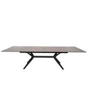 Table en céramique extensible Yorke Rouille gris - Home Beddings & Curtains