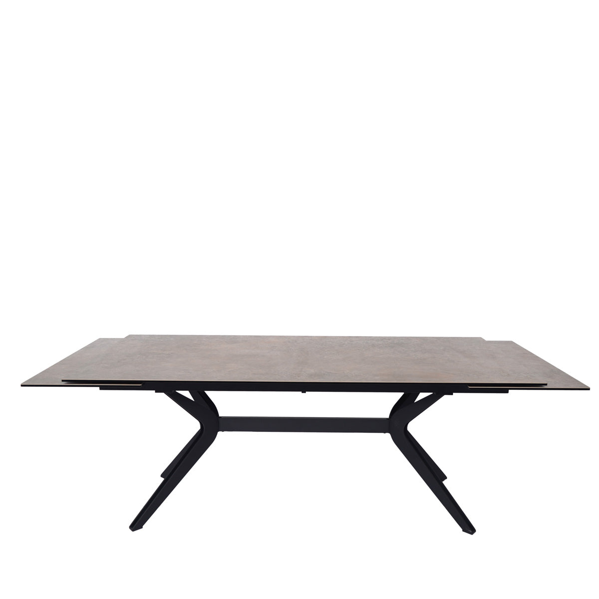 Table en céramique extensible Yorke Rouille gris - Home Beddings & Curtains