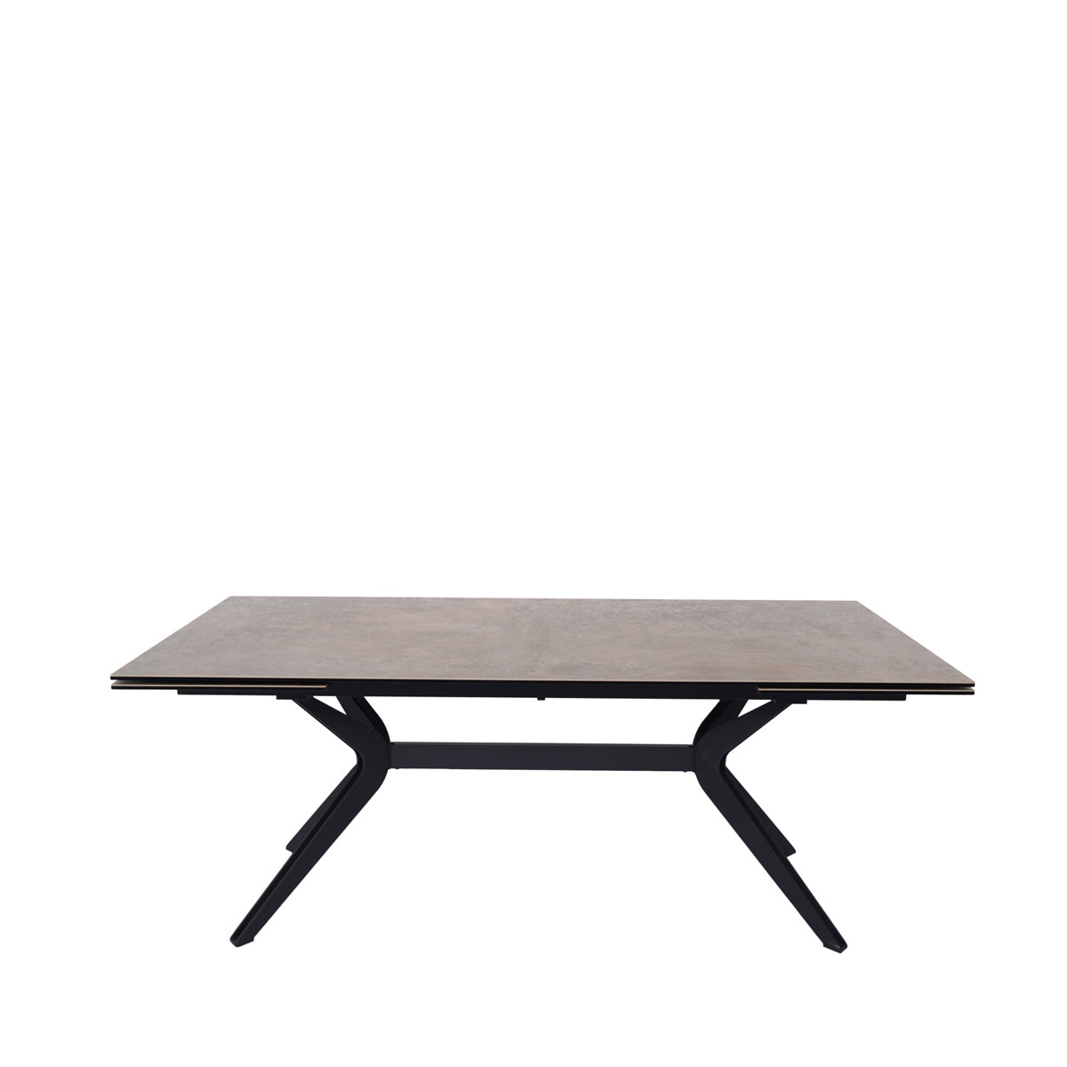 Table en céramique extensible Yorke Rouille gris - Home Beddings & Curtains