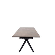 Table en céramique extensible Yorke Rouille gris - Home Beddings & Curtains