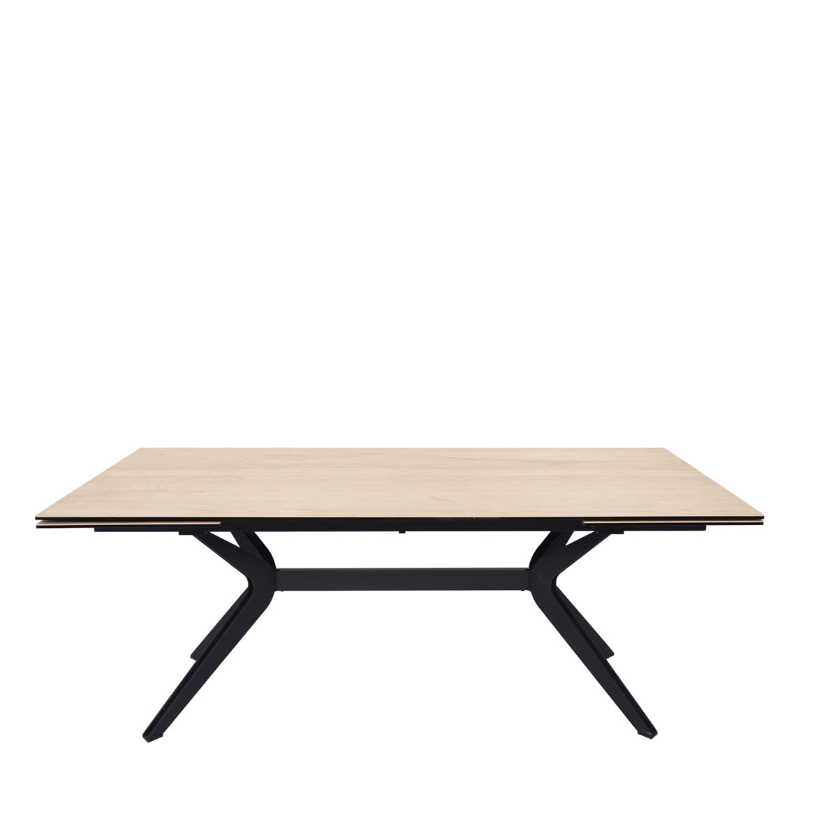 Table en céramique extensible Yorke Chêne clair - Home Beddings & Curtains