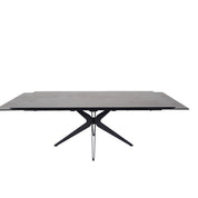 Table en céramique extensible Plisken Noir bronze - Home Beddings & Curtains