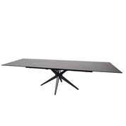 Table en céramique extensible Plisken Noir bronze - Home Beddings & Curtains