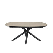 Table en céramique extensible Willard Chêne clair - Home Beddings & Curtains