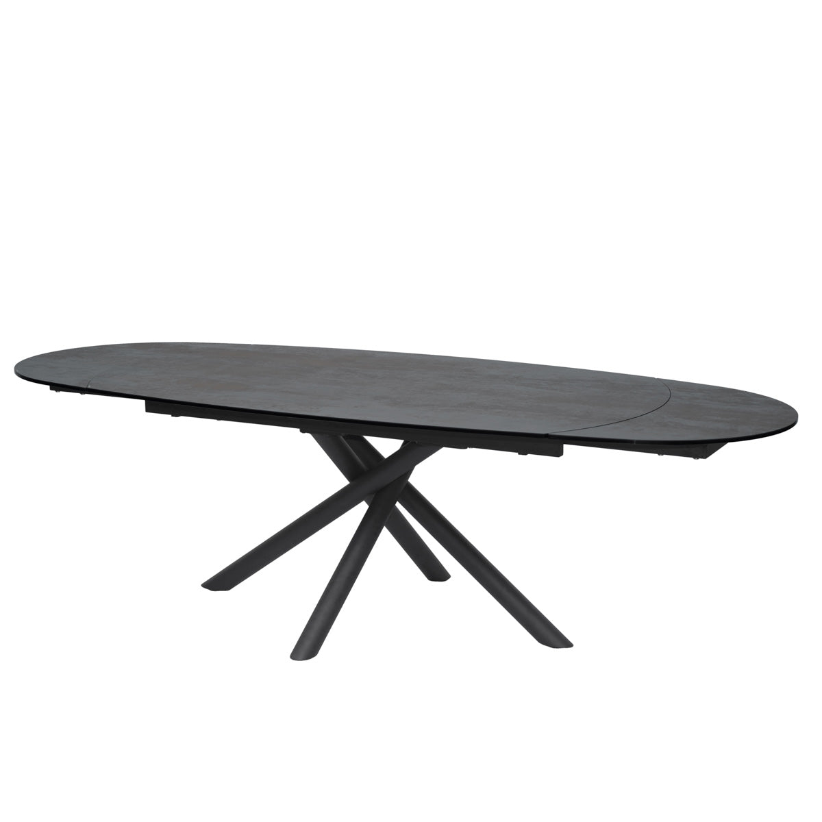 Table en céramique extensible Willard Noir bronze - Home Beddings & Curtains