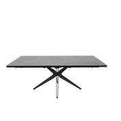 Table en céramique extensible Plisken Noir bronze - Home Beddings & Curtains