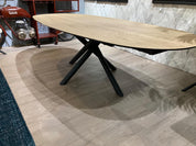 Table en céramique extensible Willard Chêne clair - Home Beddings & Curtains