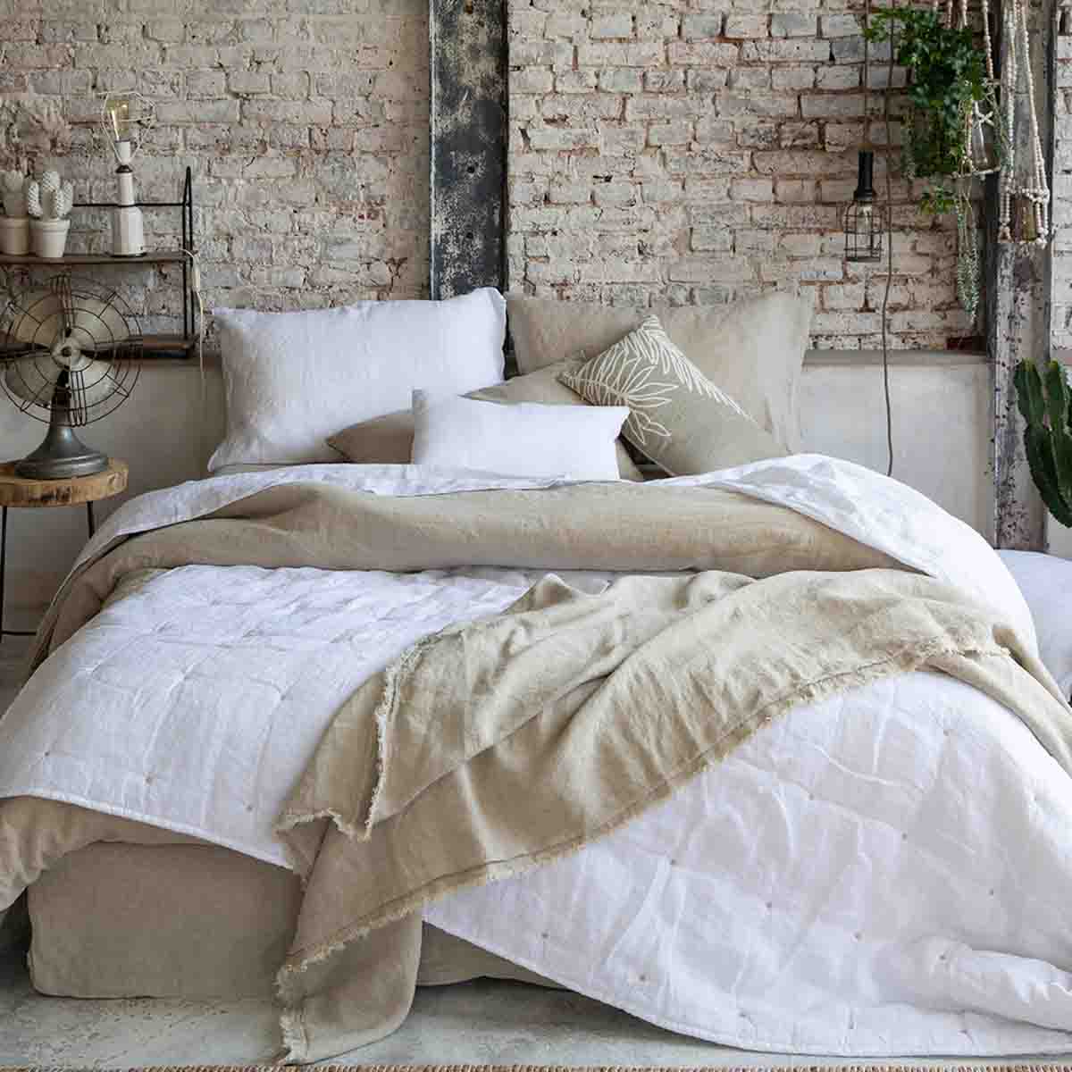 Zeff-Kissenbezug aus gewaschenem Leinen – 9 Farben – Vivaraise