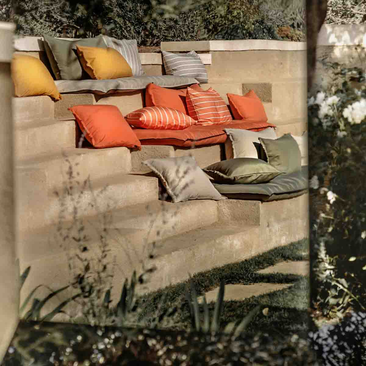 Outdoor square cushion cover Bimini 45x45 cm - Harmony Haomy