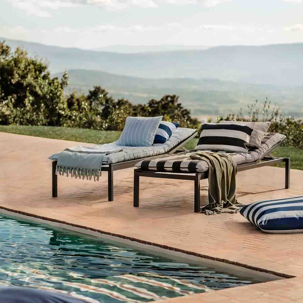 Palermo Sonnenliegenbezug 70x190 cm - 4 Farben - Haomy - Harmony Textile