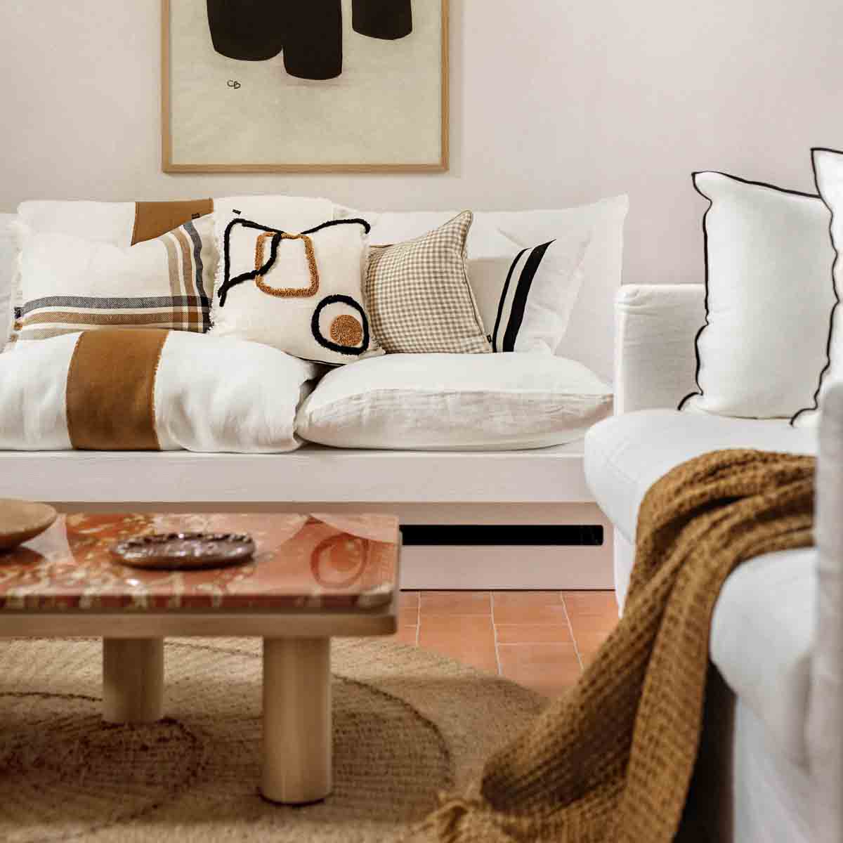 Goa linen cushion cover 40x60 cm - Harmony Haomy