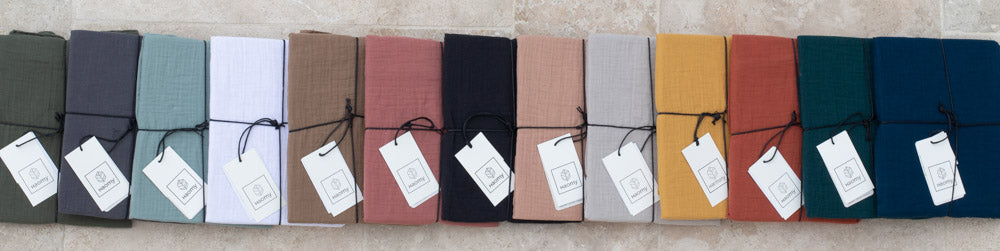 Taie oreiller en gaze de coton Dili Haomy - 10 coloris harmonieux