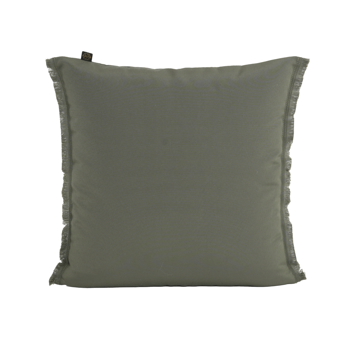 Housse de coussin carrée extérieure Bimini Haomy-Harmony textile – jardin terrasse, coloris Kaki