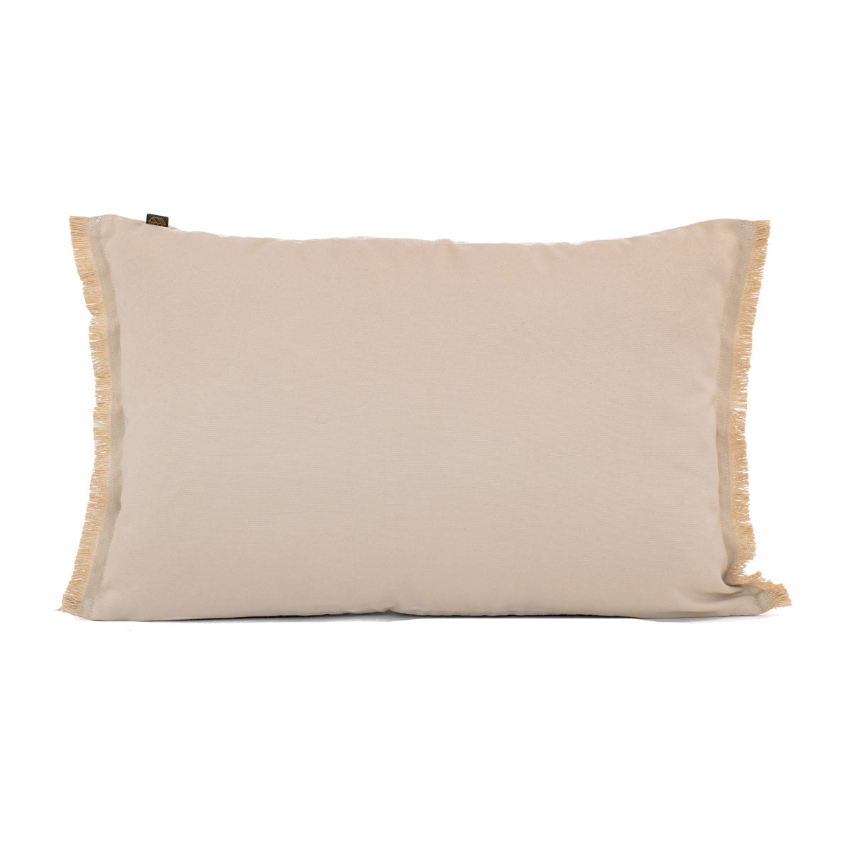 Housse de coussin rectangulaire extérieure Bimini Haomy-Harmony textile – jardin terrasse, coloris Craie