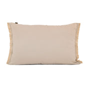 Housse de coussin rectangulaire extérieure Bimini Haomy-Harmony textile – jardin terrasse, coloris Craie