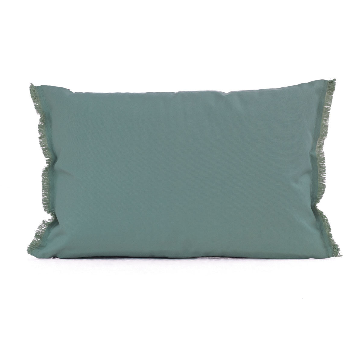 Housse de coussin rectangulaire extérieure Bimini Haomy-Harmony textile – jardin terrasse, coloris jade