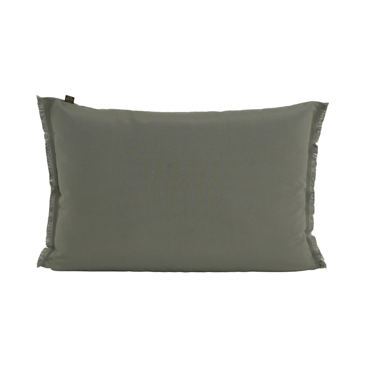 Housse de coussin rectangulaire extérieure Bimini Haomy-Harmony textile – jardin terrasse, coloris Kaki