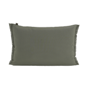 Housse de coussin rectangulaire extérieure Bimini Haomy-Harmony textile – jardin terrasse, coloris Kaki