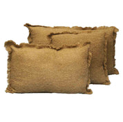 Coussin Aspen en laine – coloris  Gold – Haomy Harmony Textile, texture douce et naturelle, chaleur et élégance pour une décoration cocooning haut de gamme.