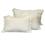 Coussin Aspen en laine – coloris Ivoire – Haomy Harmony Textile, texture douce et naturelle, chaleur et élégance pour une décoration cocooning haut de gamme.